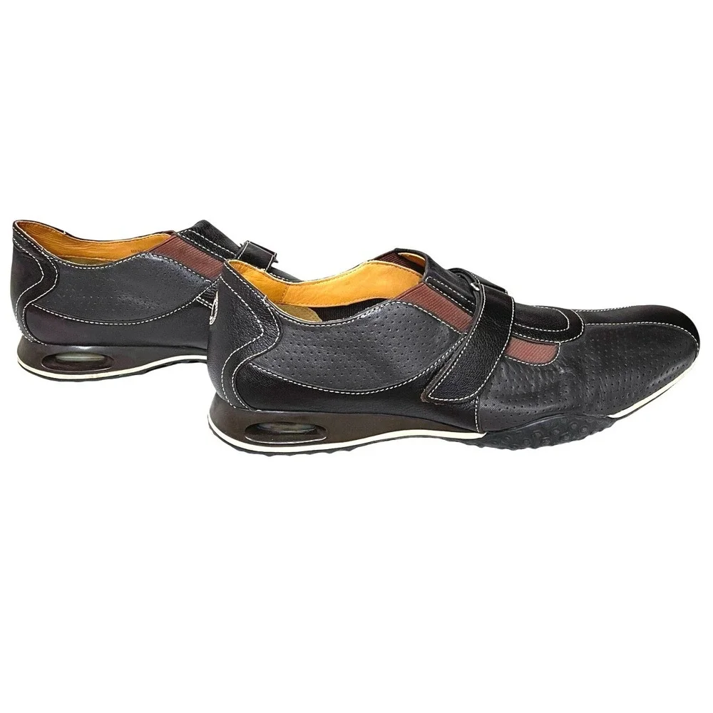 Cole Haan Mens 10.5M Brown Leather Strap Loafer Comfort Walking‎ Shoes